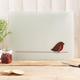 Robin Glass Worktop Saver Chopping Board, Kitchen Worktop Protector, Robin gift