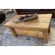 coffee table rustic coffee table chunky coffee table with shelf rustic coffee table lounge table oak pine finish