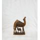 hand carved camels vintage statue wooden mother with baby camels sculpture family camels statue camels carved wooden animal hand made