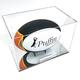 Rugby Ball Display Case (Landscape) - Mirror Base