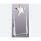 Crystal Star Wedge Award Trophy - Gift Boxed - Personalised Engraving