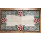 Antique Rag Rug Greek Key