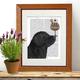 Black dog decor - Newfoundland Ice cream dog - Newfie dog New found land dog Dog newfoundland print Black dog lover Large dog art Pet gift