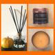 Pumpkin Spice Reed Diffuser and Candle Set. Christmas Gift / Stocking Filler, 100ml Reed Diffuser and 250ml Candle. Home Fragrance Gift