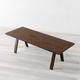 Greig Brown Veneer Wooden A-shaped Legs Dining Table