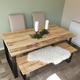 Rustic Dining Table | Reclaimed Wooden Table | Dining Table | Indoor Table | Dining Bench | Rustic Bench