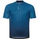 ODLO Herren Shirt Stand-up collar s/s full zip E, Größe M in indigo bunting - blue wing tea