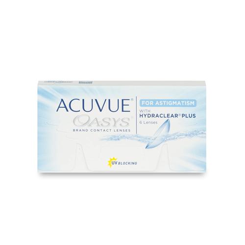 Johnson & Johnson Acuvue Oasys for Astigmatism (6er Packung) 2-Wochen-Linsen (-4.5 dpt, Zyl. -2,25, Achse 100 ° & BC 8.6) mit UV-Schutz