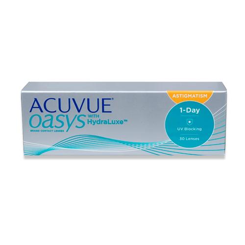 Johnson & Johnson Acuvue Oasys 1-Day for Astigmatism (30er Packung) Tageslinsen (-6 dpt, Zyl. -0,75, Achse 150 ° & BC 8.5) mit UV-Schutz