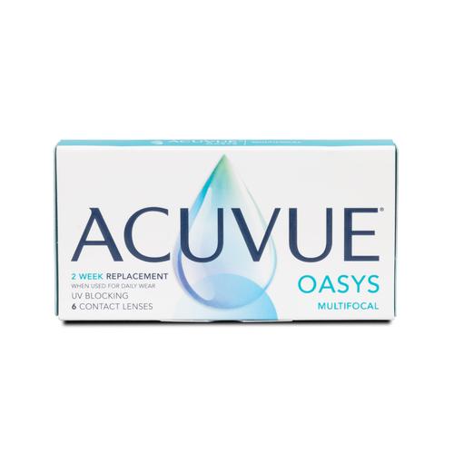 Johnson & Johnson Acuvue Oasys Multifocal (6er Packung) 2-Wochen-Linsen (-3.25 dpt, Addition Low (0,75 - 1,25) & BC 8.4) mit UV-Schutz