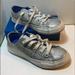 Converse Shoes | Converse All Star Youth Kids Metallic Silver Glitter Size 12 Low Top | Color: Silver/White | Size: Girls Size 12