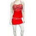 Athleta Swim | Athleta | Tankini Top & Skort Red Floral | Color: Red | Size: 36 B Top