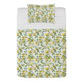 East Urban Home Microfiber Reversible Coverlet/Bedspread Set Microfiber in Green/White | Twin Bedspread + 1 Sham | Wayfair