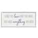 Stupell Industries Love What You Have Quaint Phrase Blue Gray - Textual Art Canvas in Blue/Gray | 10 H x 24 W x 1.5 D in | Wayfair ae-497_wfr_10x24