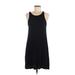 Gap Outlet Casual Dress - A-Line Scoop Neck Sleeveless: Black Solid Dresses - Women's Size Small