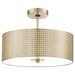 Kovacs Grid 16 Inch 3 Light Semi Flush Mount - P5747-695