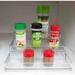 Premius 3 Tier Plastic Spice Rack, Clear, 10x9.4x4 Inches - 10x9.4x4 Inches