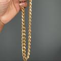 Zara Jewelry | Gold Zara Chain Free Gift Necklace “Chunky Gold Chain” (Loosing It’s Shine) | Color: Gold | Size: 17.5" Length