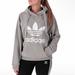 Adidas Tops | Adidas Trefoil Hoodie In Classic Gray & White, Adidas Originals | Color: Gray/White | Size: L