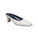 Women's Aimee Mule by French Connection in Winter White (Size 8 1/2 M)