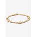 Women's Goldtone Caranvan of Lucky Elelphants Ankle Bracelet 10" by PalmBeach Jewelry in Gold