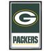 Green Bay Packers 24.25'' x 35.75'' Framed Leagues Logo Poster