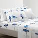 Rowley Birds Soft Sheet Set Navy 6Pc Queen - Lush Decor 21T011093