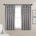 Boho Pom Pom Tassel Linen Window Curtain Panel Dark Gray Single 52X63 - Lush Decor 21T011076