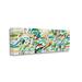 Stupell Industries Complexity Energetic Blue Green White Curved Lines - Painting Canvas/Metal in Blue/Green/Yellow | 17 H x 40 W x 1.5 D in | Wayfair