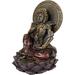 Bungalow Rose Ebros Buddha Lianhua Guanyin Kuan Yin Seated on Lotus Blossom Throne Figurine Resin | 6.5 H x 4.75 W x 4.5 D in | Wayfair