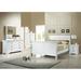 Canora Grey 5 Piece Twin Bedroom Set In White Finish 5 Piece Wood in Brown/White | Full | Wayfair DE28BC217D4349BCA96D7E2502E0D147