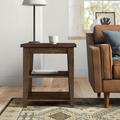 The Twillery Co.® Laron End Table w/ Storage Wood in Brown | 26 H x 18 W x 22 D in | Wayfair DE0A8FB7A3FD46EB9D1A9FB0E3A87D5F