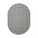 White Oval 12' x 15' Area Rug - Corrigan Studio® Dareus Indoor/Outdoor Commercial Color Rug - Black, Pet & Friendly Rug. Made In USA, Area Rugs Great For , Pets, Event | Wayfair