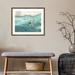 Rosecliff Heights Rocky Shores By Janet Meinke Lau Framed Wall Art Print Paper in Blue/Gray | 21 H x 25 W x 1.75 D in | Wayfair