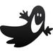 The Holiday Aisle® Flying Ghost Wall Décor Metal in Black/Gray | 11 H x 14 W x 0.06 D in | Wayfair D2B9A603868243B1886C8A7F0A3B2BE0