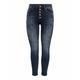 ONLY Damen Onlblush Life Hw Sk ANK Btn Rea409 Jeans, Blue Black Denim, S/32