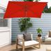 Royalcraft 10 x 6.5 ft Rectangular Patio Market Umbrella with Crank