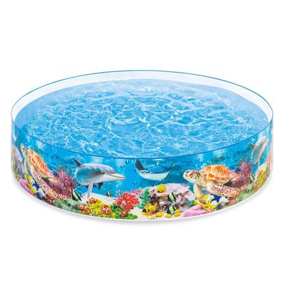 Intex Deep Sea Blue 8ft x 18in SnapSet Instant Above Ground Swimming Kiddie Pool - 9.12