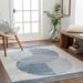 Usra 8'11" x 12'4" Modern Updated Traditional Farmhouse Harbor Blue White/Natural Gray/Steel/Dark Gray/Multi Brown/Cream/Dark Blue/Light Slate/Denim/Navy Area Rug - Hauteloom