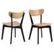 Lot de 2 chaise scandinave en bois