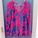 Lilly Pulitzer Tops | Lilly Pulitzer Navy And Neon Pink Top | Color: Blue/Pink | Size: M