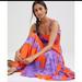 Anthropologie Dresses | Anthropology Floral Tiered Maxi Dress | Color: Orange/Purple | Size: S