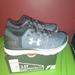 Under Armour Shoes | New Under Armour Girls 3.5 Gray Black Sneaker | Color: Black/Gray | Size: 3.5g