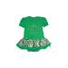 Kirei Sui Dress - DropWaist: Green Chevron/Herringbone Skirts & Dresses - Kids Girl's Size X-Large