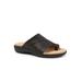 Extra Wide Width Women's Regina Sandal by Trotters in Black (Size 8 WW)