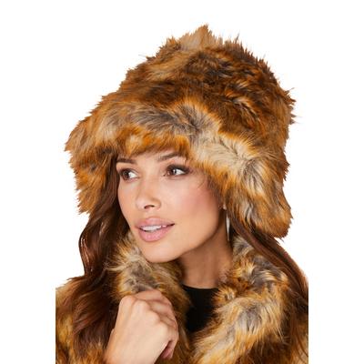 Women's Faux Fur Hat by Accessories For All in Fox