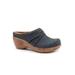 Wide Width Women's Mackay Clog by SoftWalk in Denim Nubuck (Size 9 1/2 W)