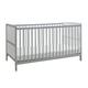 Solid Pinewood Sydney Grey Cot Bed with Protective Teething Rails Converts to Junior Bed for Infants and Toddlers