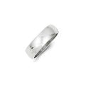 925 Sterling Silver Rhodium Plated 6mm Half Round Size Z Band Ring Jewelry Gifts for Women