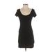 H&M Casual Dress - Bodycon: Black Solid Dresses - Women's Size Small